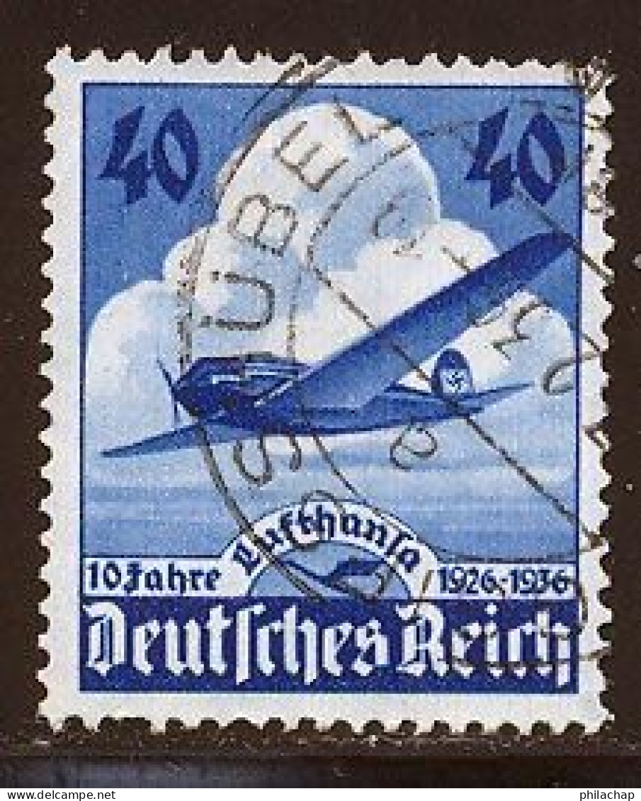 Allemagne Empire PA 1936 Yvert 54 (o) B Oblitere(s) - Poste Aérienne & Zeppelin