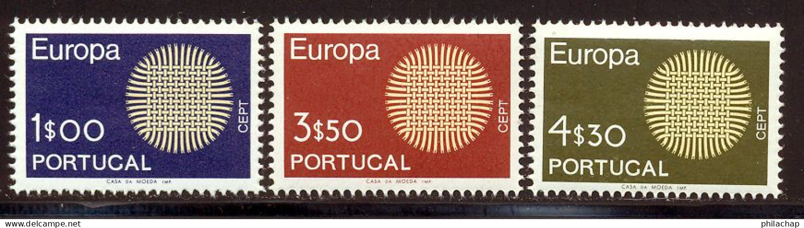 Portugal 1970 Yvert 1073 / 1075 ** TB - Unused Stamps