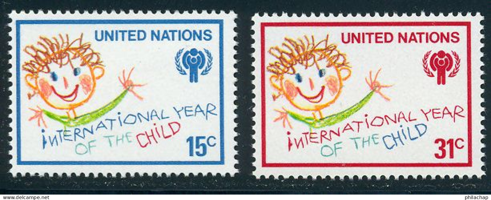 NU (New York) 1979 Yvert 302 / 303 ** TB - Unused Stamps