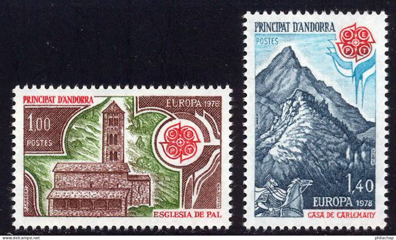 Andorre Francais 1978 Yvert 269 / 270 ** TB - Nuevos