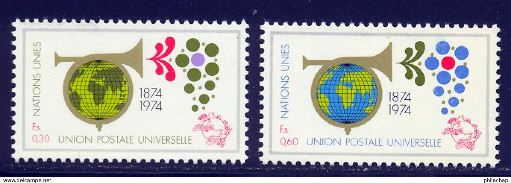 NU (Geneve) 1974 Yvert 39 / 40 ** TB - Ongebruikt