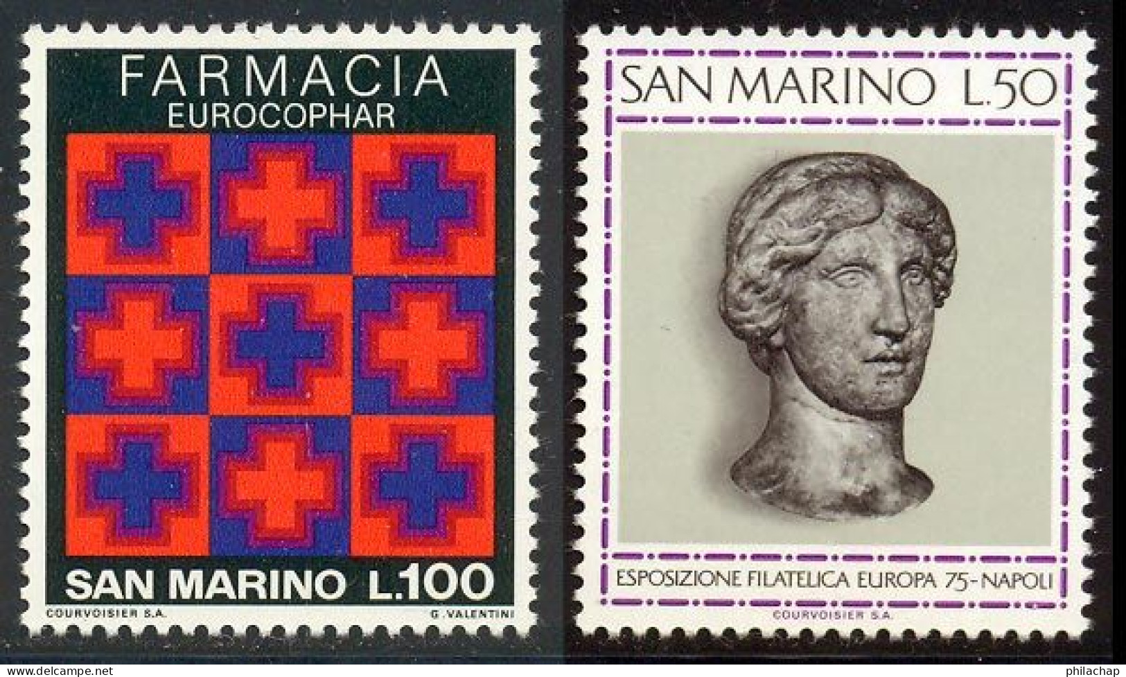 Saint-Marin 1975 Yvert 898 / 899 ** TB - Unused Stamps