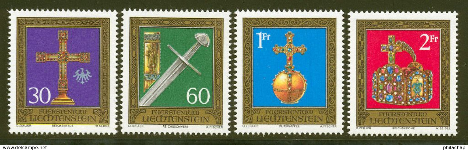 Liechtenstein 1975 Yvert 569 / 572 ** TB - Ungebraucht