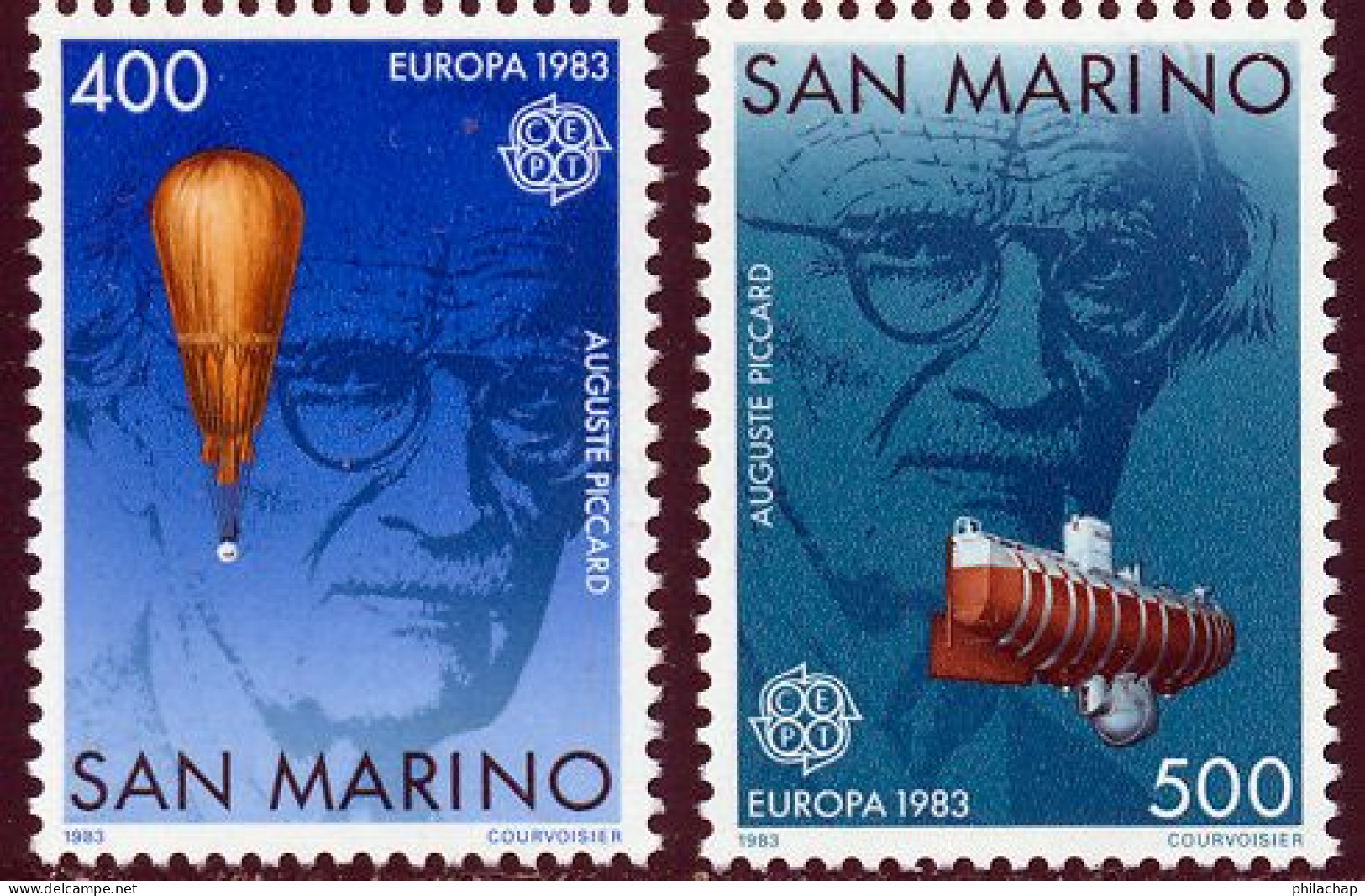 Saint-Marin 1983 Yvert 1074 / 1075 ** TB Bord De Feuille - Unused Stamps