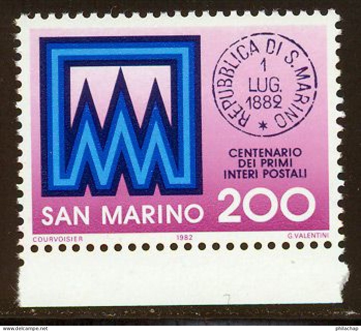 Saint-Marin 1982 Yvert 1044 ** TB Bord De Feuille - Nuovi