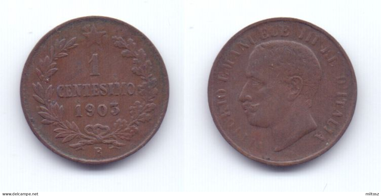 Italy 1 Centesimo 1903 R - 1900-1946 : Victor Emmanuel III & Umberto II
