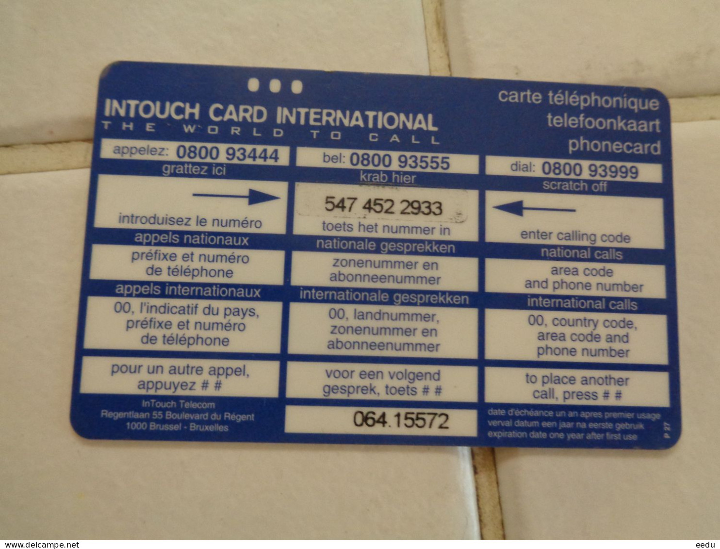 Belgium Phonecard - [2] Prepaid & Refill Cards