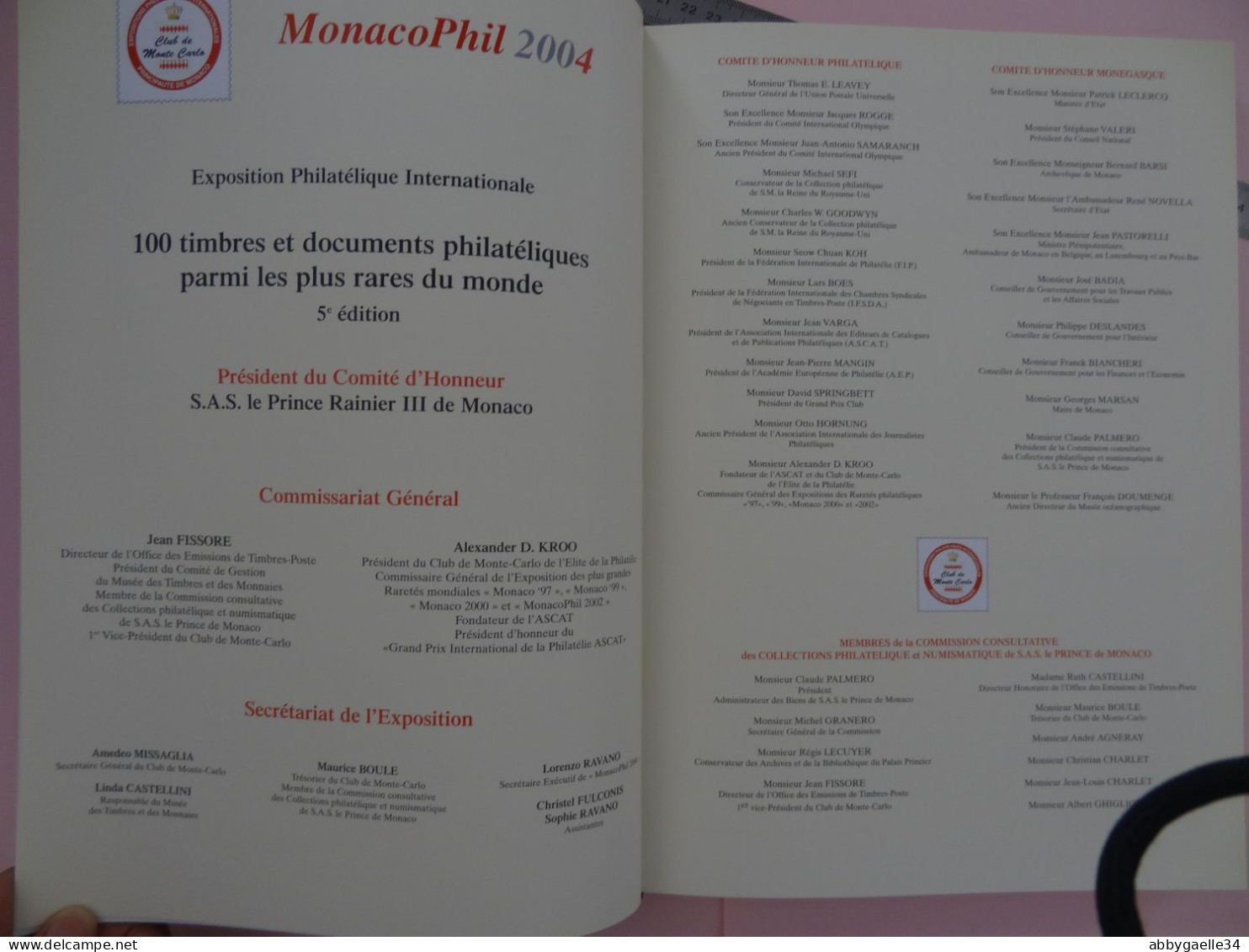 LUXE Catalogue De L'exposition De 2004 Des 100 Timbres Et Documents Philatéliques Parmi Les Plus Rares Du Monde Monaco - Cataloghi Di Case D'aste