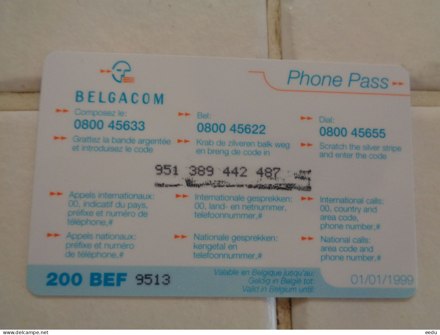 Belgium Phonecard - [2] Prepaid & Refill Cards