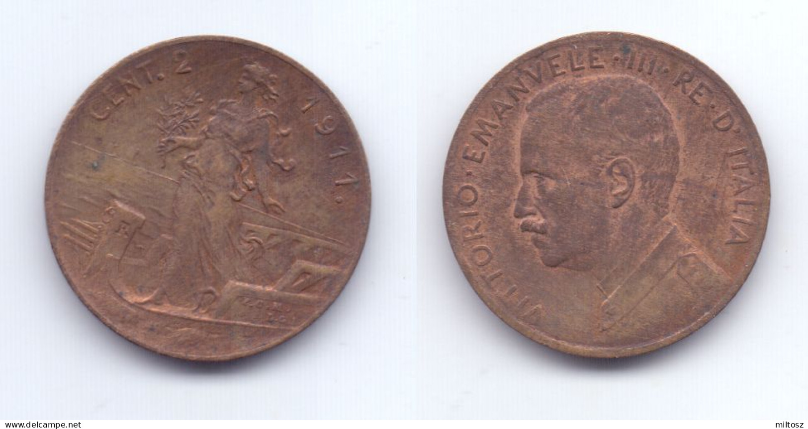 Italy 2 Centesimi 1911 R - 1900-1946 : Victor Emmanuel III & Umberto II