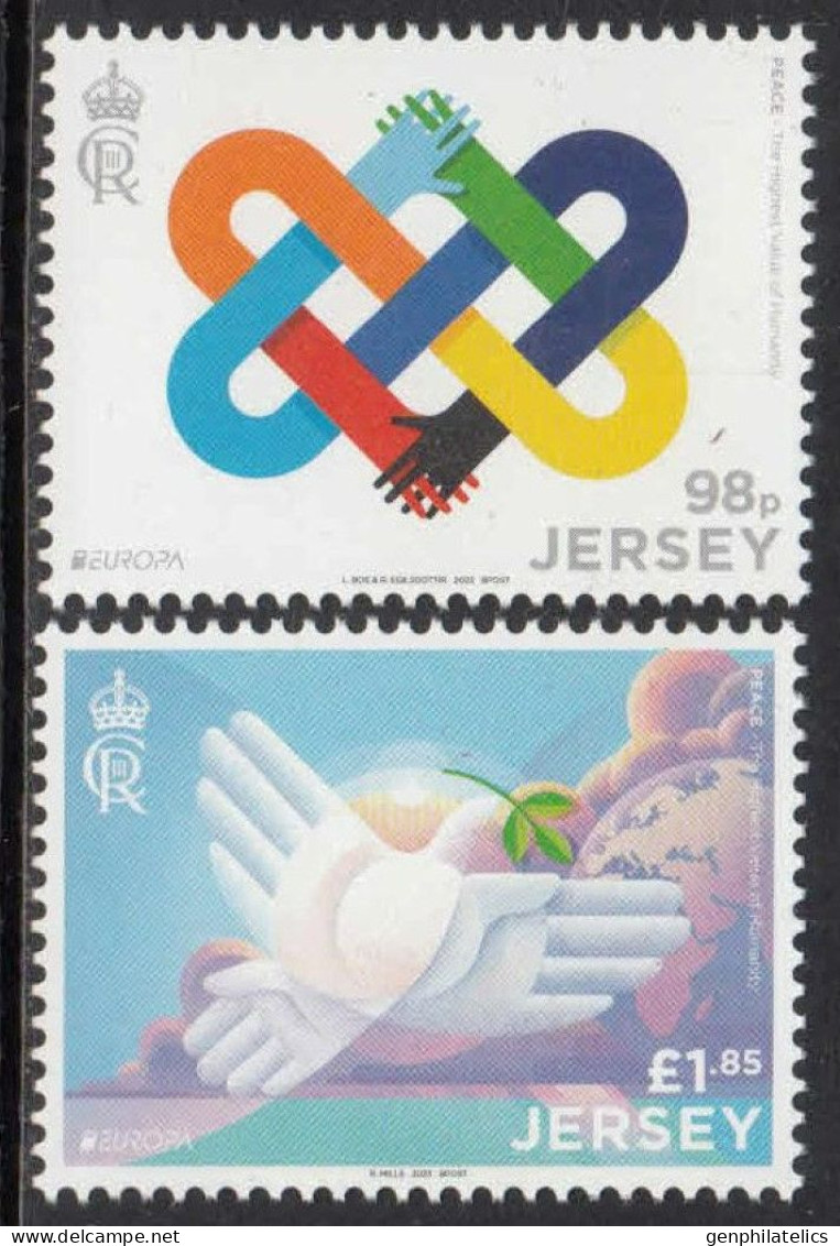 JERSEY 2023 Europa CEPT. The Peace - Fine Set MNH - Jersey