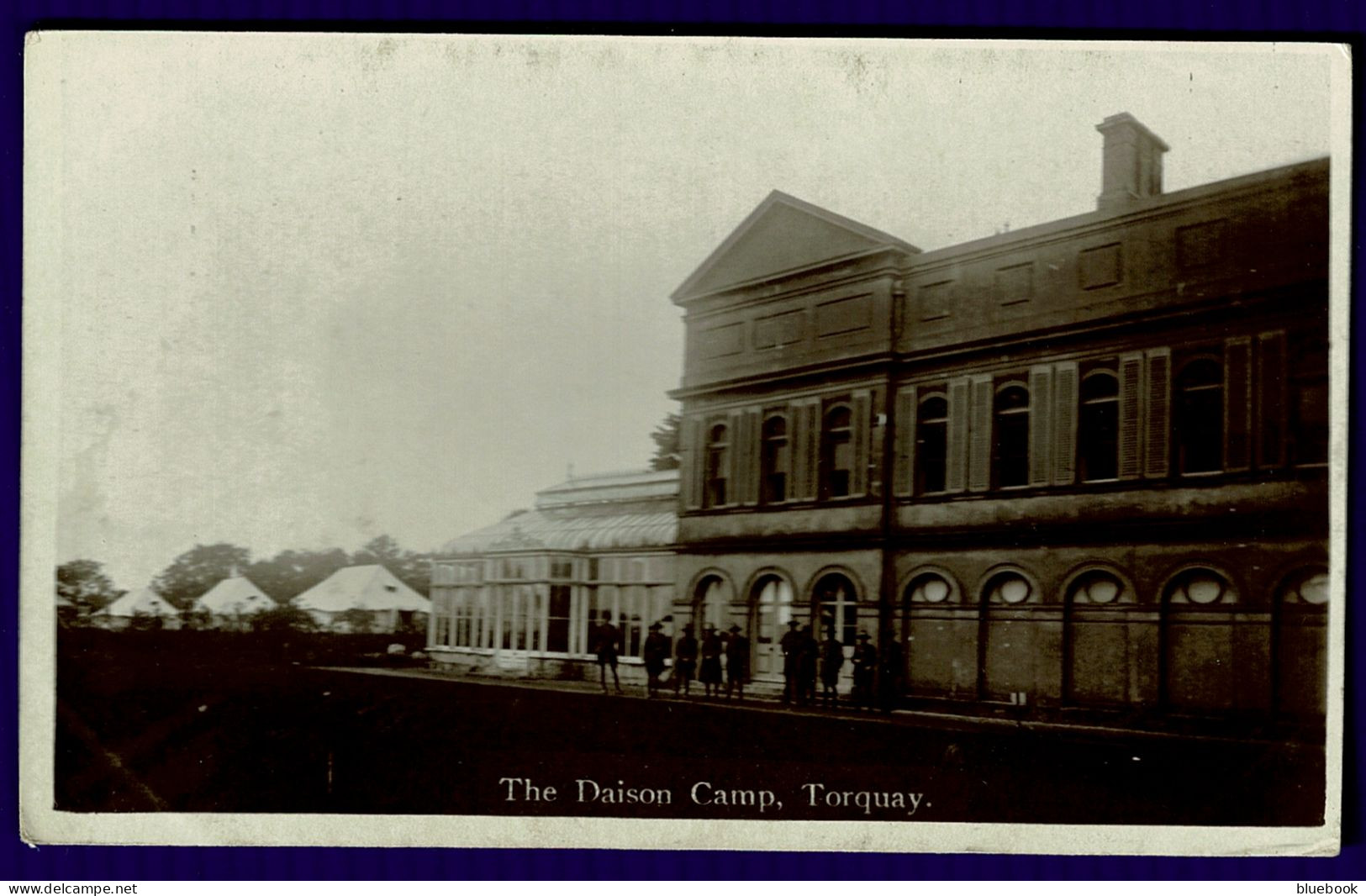 Ref 1640 - WWI Real Photo Postcard - Daison Camp Torquay - New Zealand Troops Discharge Centre - Military - Torquay