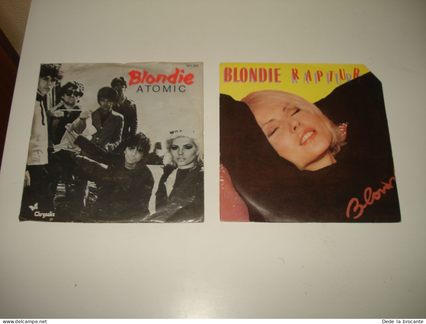 B14/  Lot De 2 SP  Différents De  Blondie - Rapture + Atomic  - EX / EX - Disco, Pop