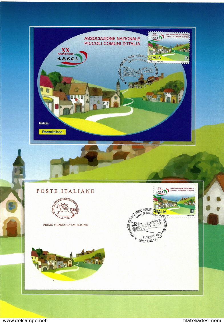 2019 Italia, Folder,Associazione Nazionale Piccoli Comuni D'Italia N714 - MNH** - Paquetes De Presentación