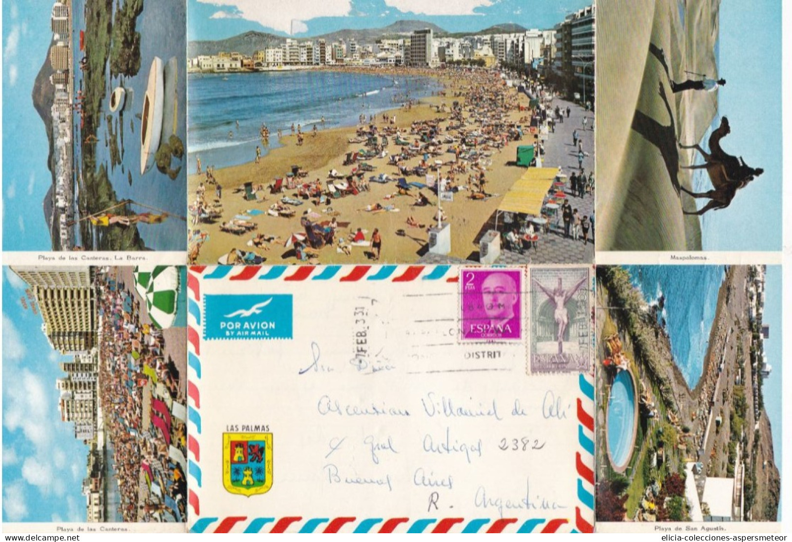 Spain - 1971 - Airmail - Letter - Sent From Las Palmas To Buenos Aires, Argentina - Caja 30 - Covers & Documents