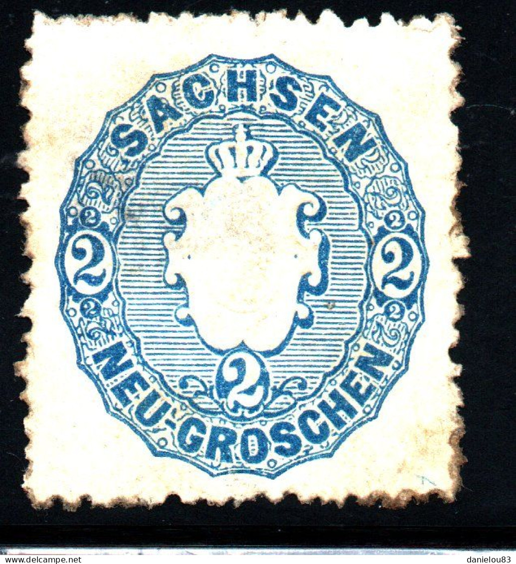 EBS Germany 1863 - SAXONY SACHEN - 2 Neu-Groschen - Michel 17b YT N° 16 Oblitéré - Saxe