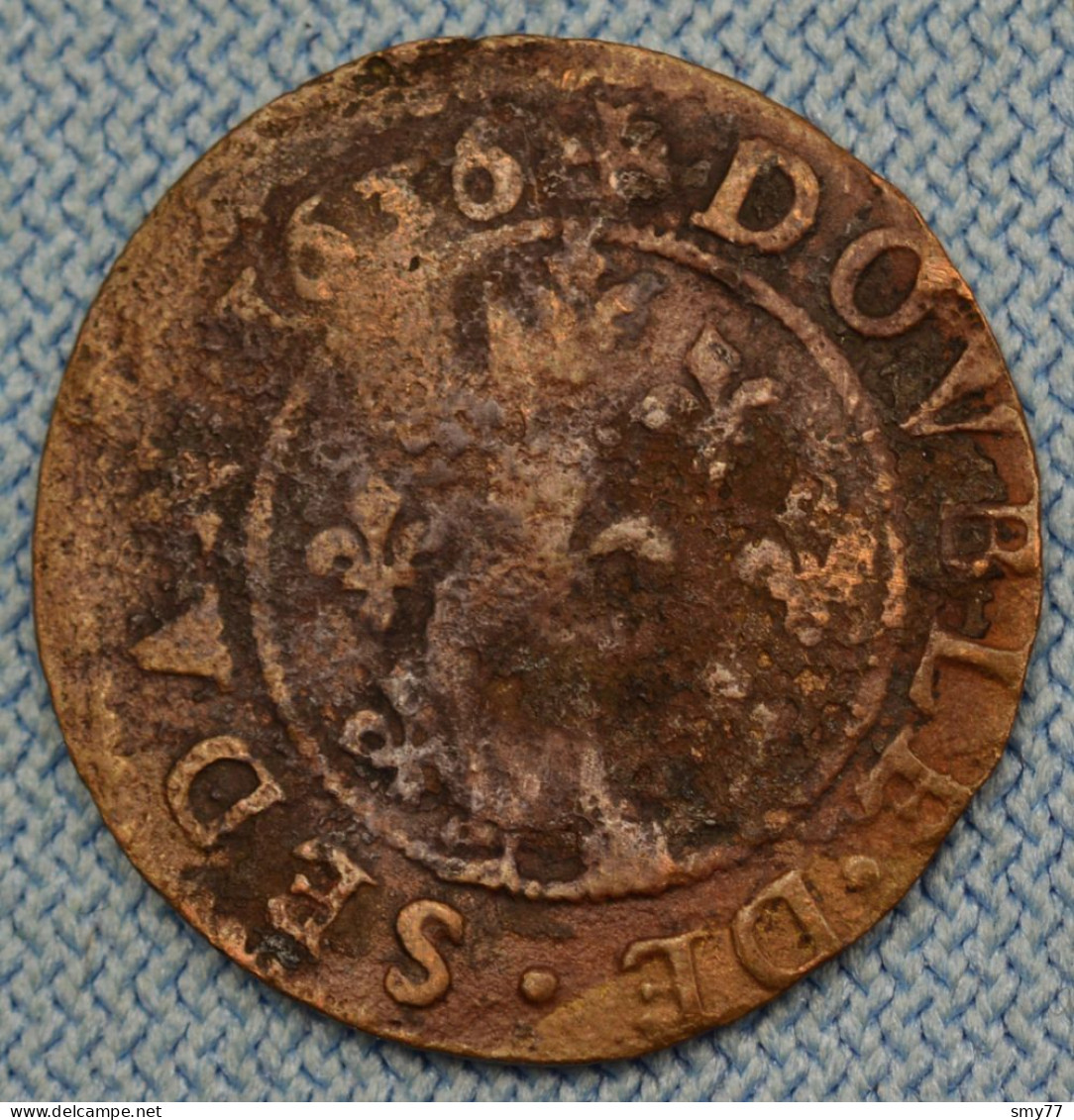 Principauté De Sedan • Double Tournois  1636 • ► R1 ◄  F.-M- De La Tour D'Aubergne •  France Monnaie Féodale • [24-586] - Other & Unclassified