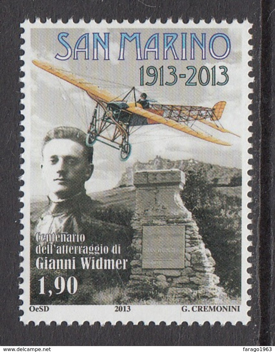 2013 San Marino Rimini First Flight Complete  Set Of 1 MNH - Ungebraucht