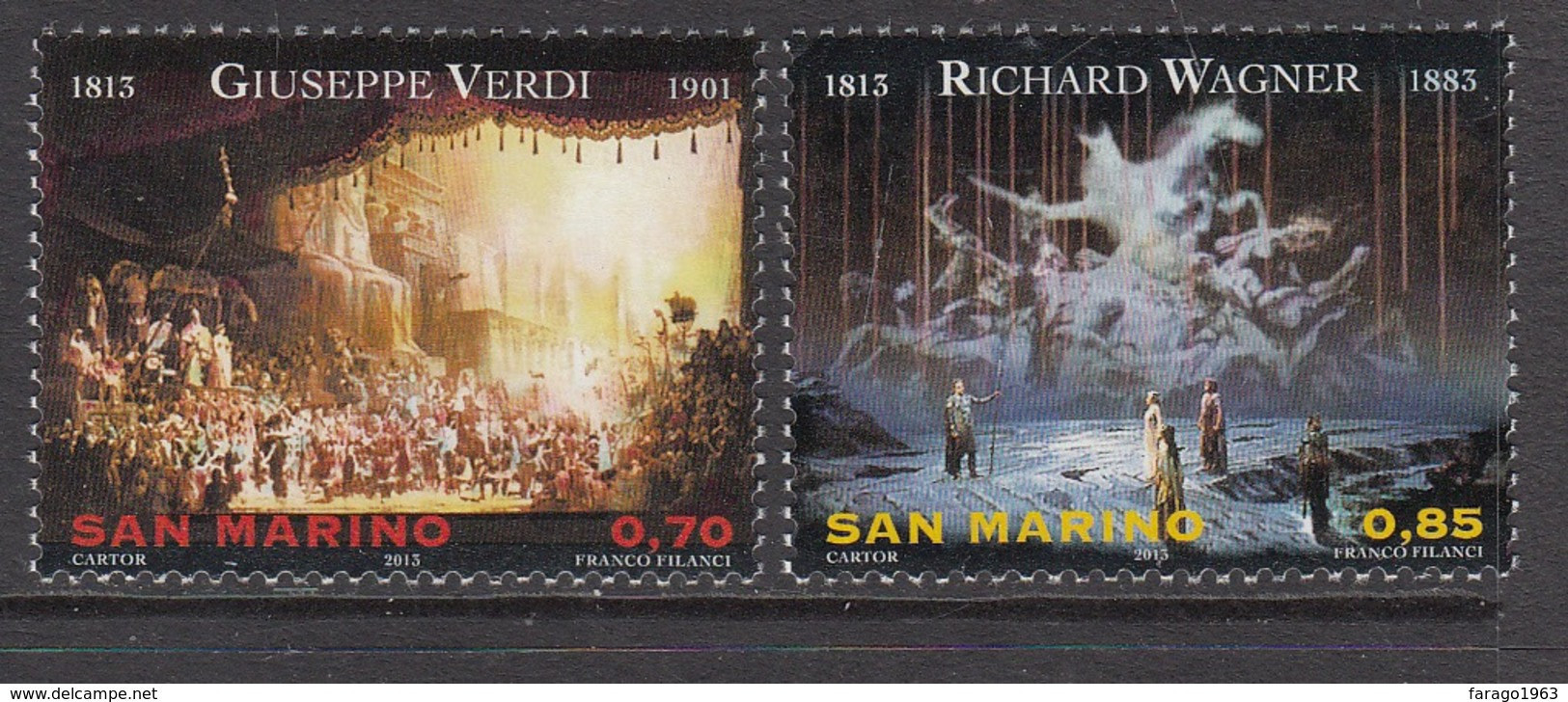 2013 San Marino Operas Music Complete  Set Of 2 MNH - Nuovi