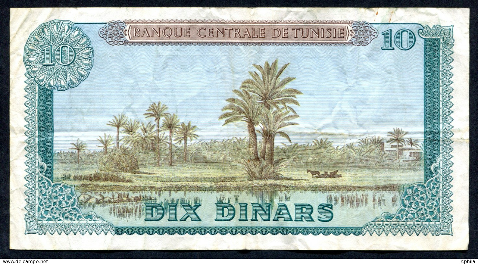 RC 27439 TUNISIE BILLET DE 10 DINARS EMIS LE 1-6- 1969 - Tunesien