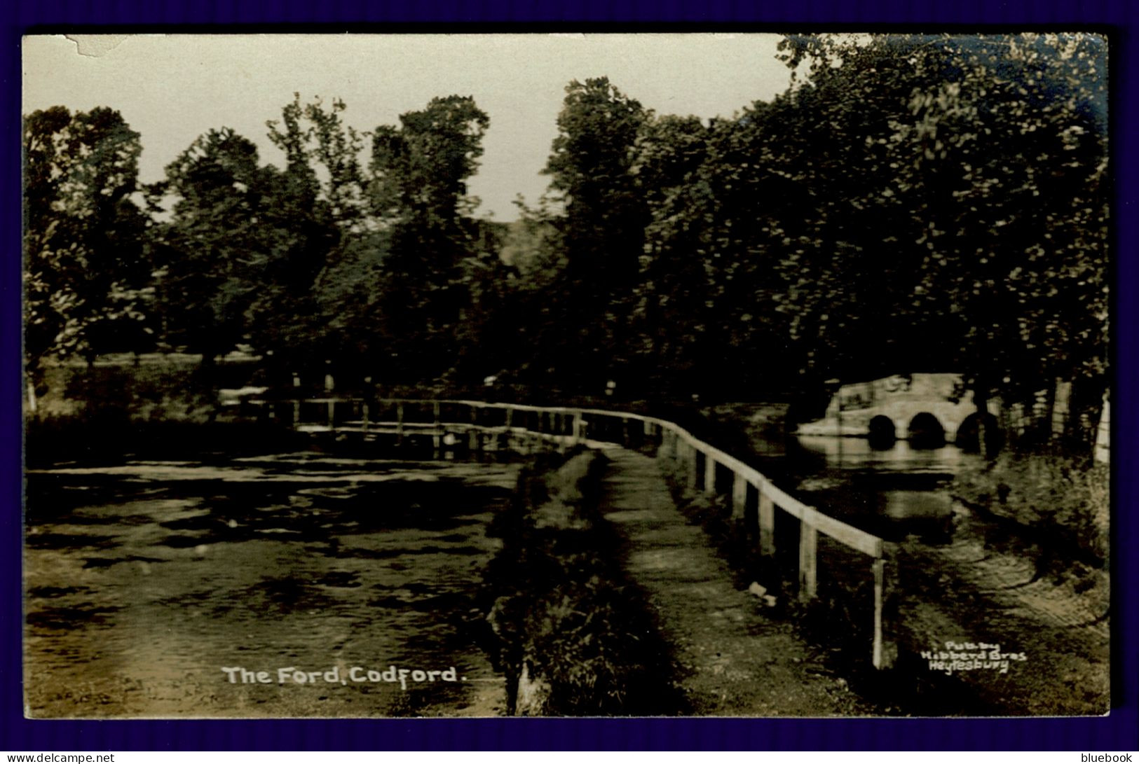 Ref 1640 - Early Real Photo Postcard - The Ford At Codford - Wiltshire - Sonstige & Ohne Zuordnung