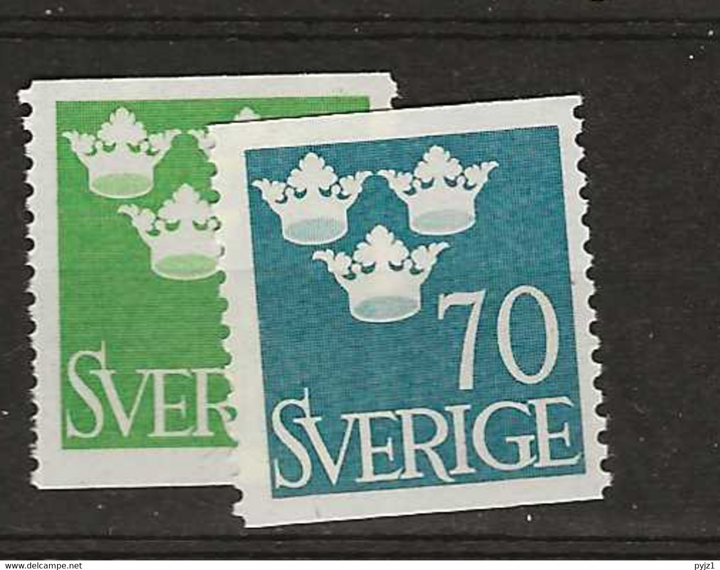 1949 MNH Sweden Mi 354-55  Postfris** - Ongebruikt