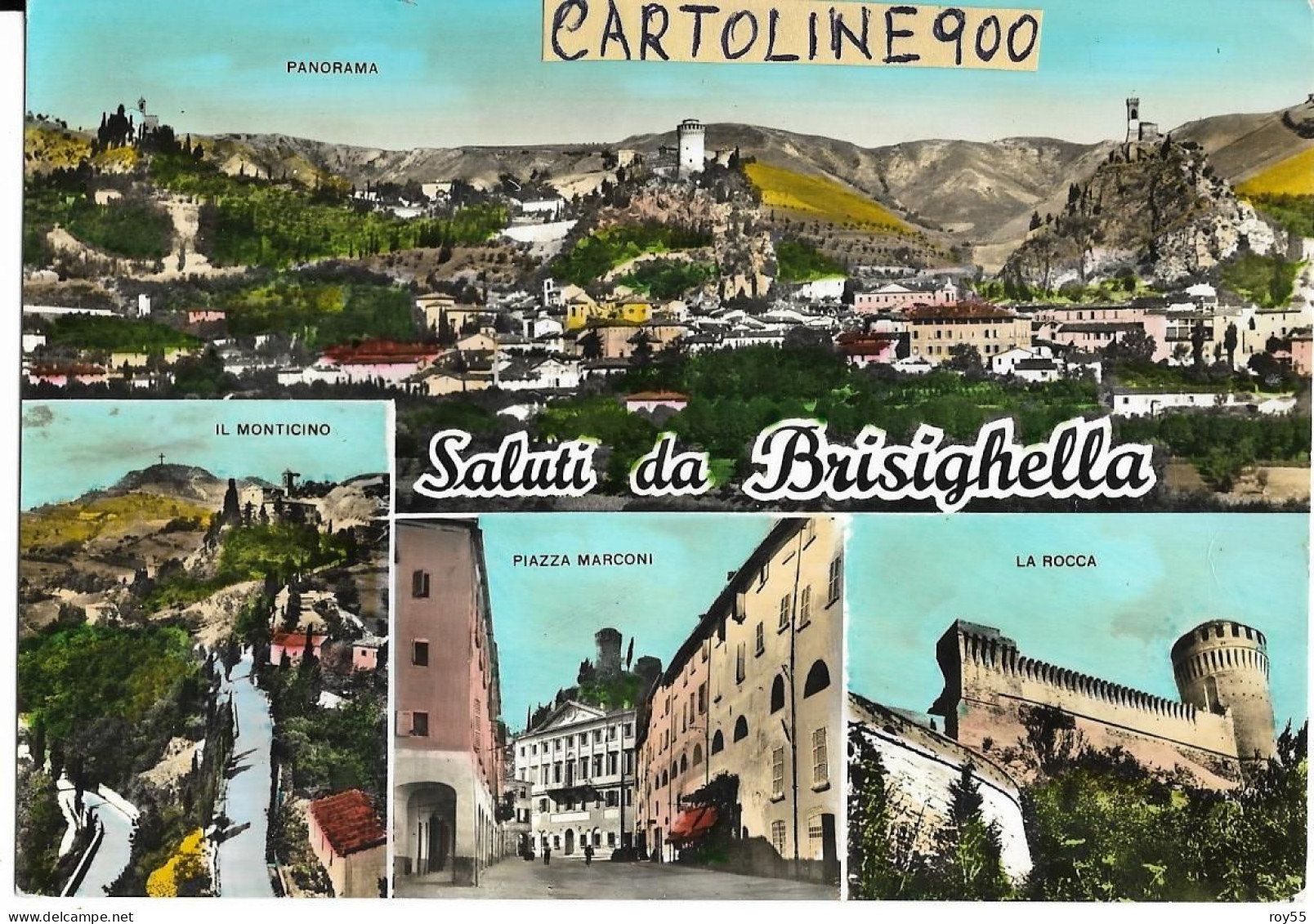 Emilia Romagna-ravenna-brisighella Vedute Vedutine Differenti Saluti Da Brisighella Primi Anni 60 - Otros & Sin Clasificación