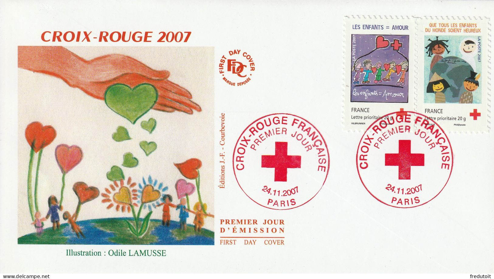 FDC - 2007 - Croix-Rouge - 2000-2009