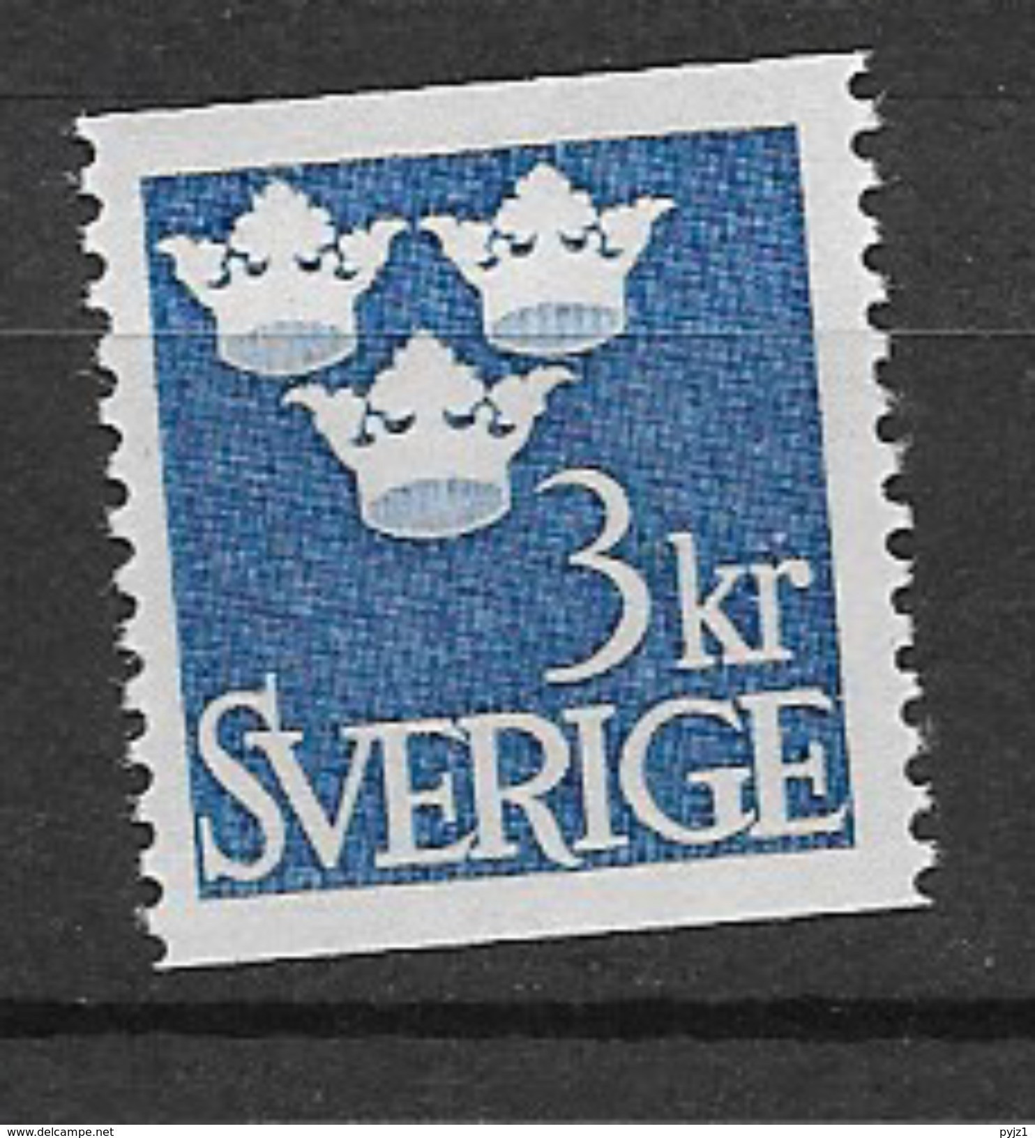 1939-69 MNH  Sweden, 3-crowns  Postfris** - Ongebruikt