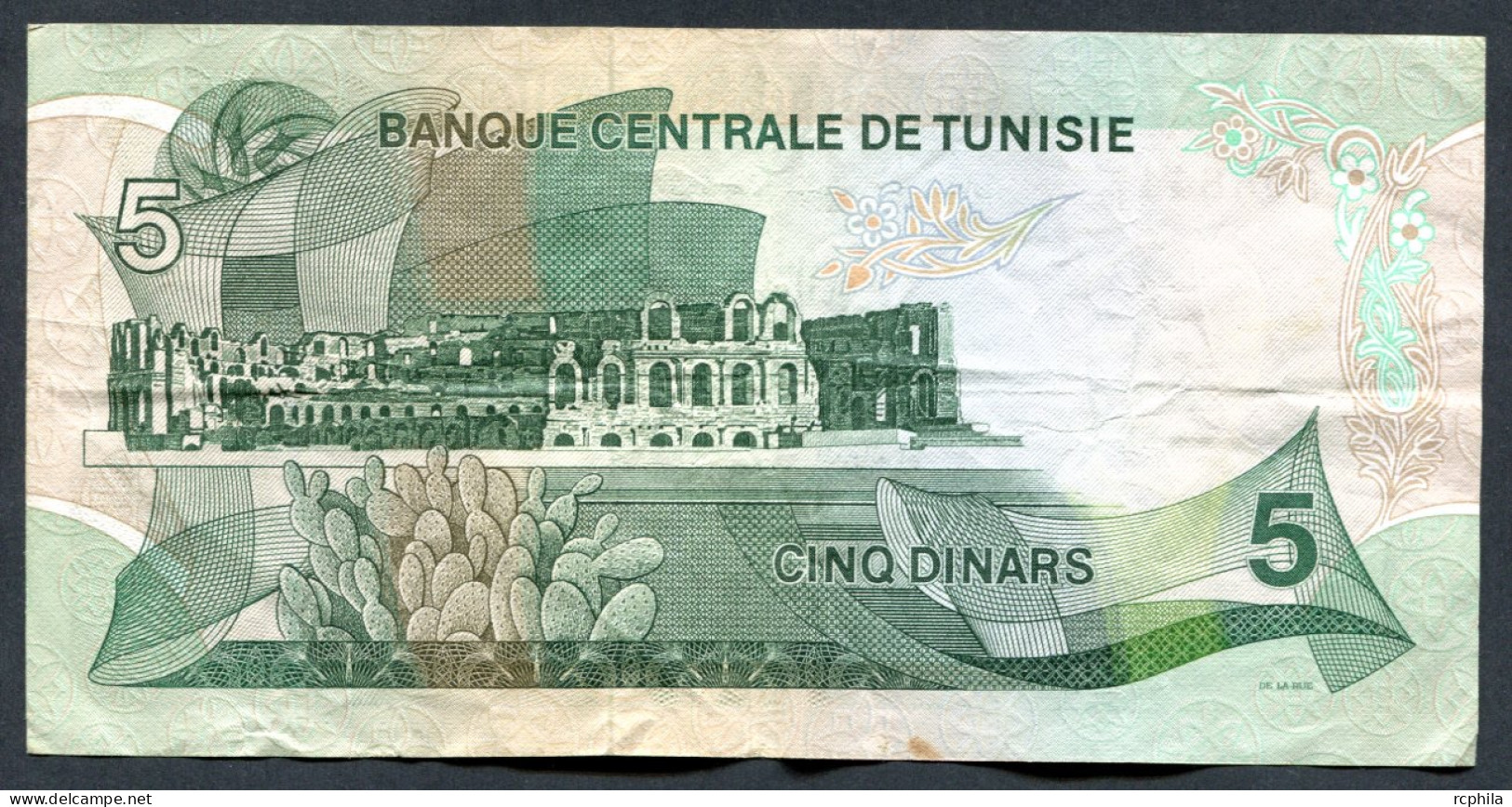 RC 27440 TUNISIE BILLET DE 5 DINARS EMIS LE 3-8-1972 - Tunisie