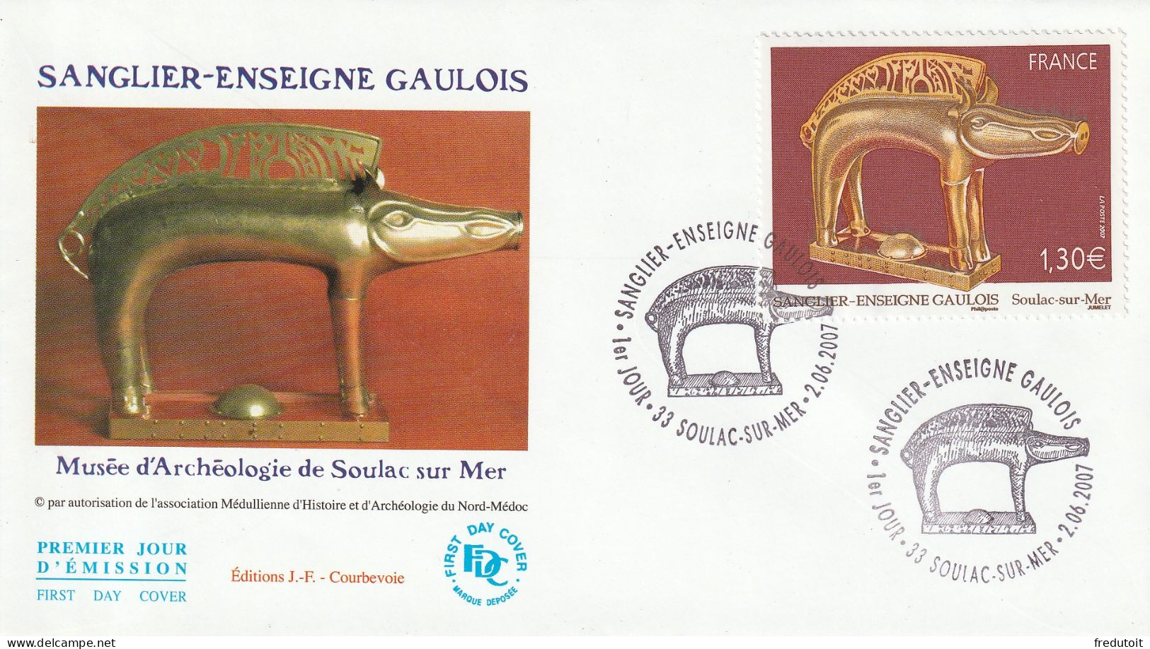 FDC - 2007 - Sanglier-Enseigne Gaulois - 2000-2009