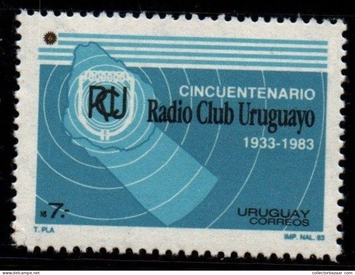 1984 Uruguay 50th Anniv Of Radio Club Of Uruguay #1157 ** MNH - Uruguay