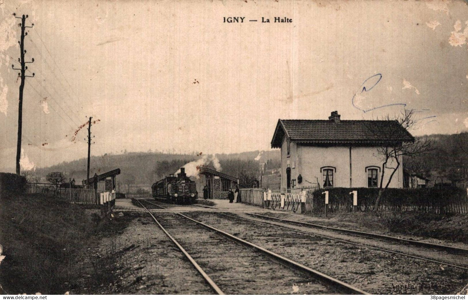 K1004 - IGNY - D91 - La Halte - Train - Igny