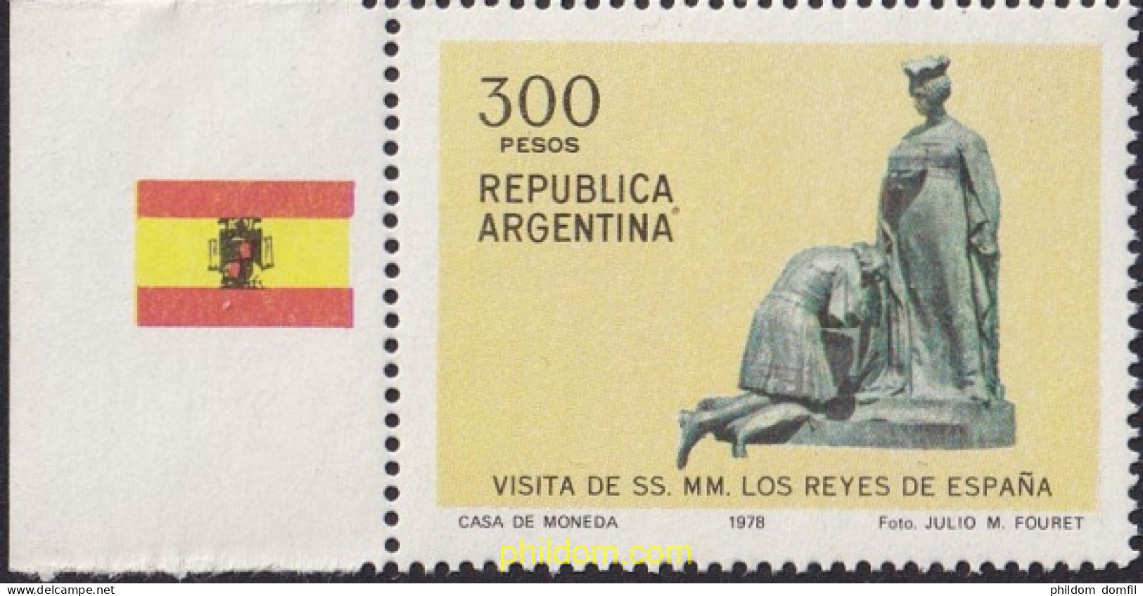 728924 MNH ARGENTINA 1978 VISITA DE LOS REYES DE ESPAÑA - Neufs