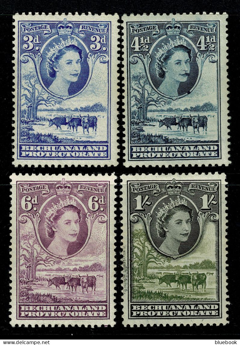 Ref 1640 - Bechuanaland Protectorate 1955 - Unmounted Mint Stamps SG 146/149 - 1885-1964 Bechuanaland Protectorate