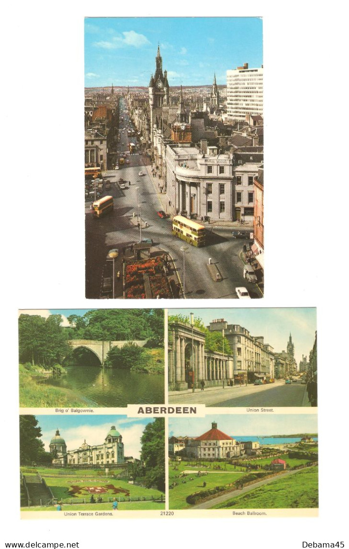 ALB/ 2 CP : ECOSSE : Aberdeen : Union Street - Multi-vues : Brig O' Balgownie ... - Aberdeenshire