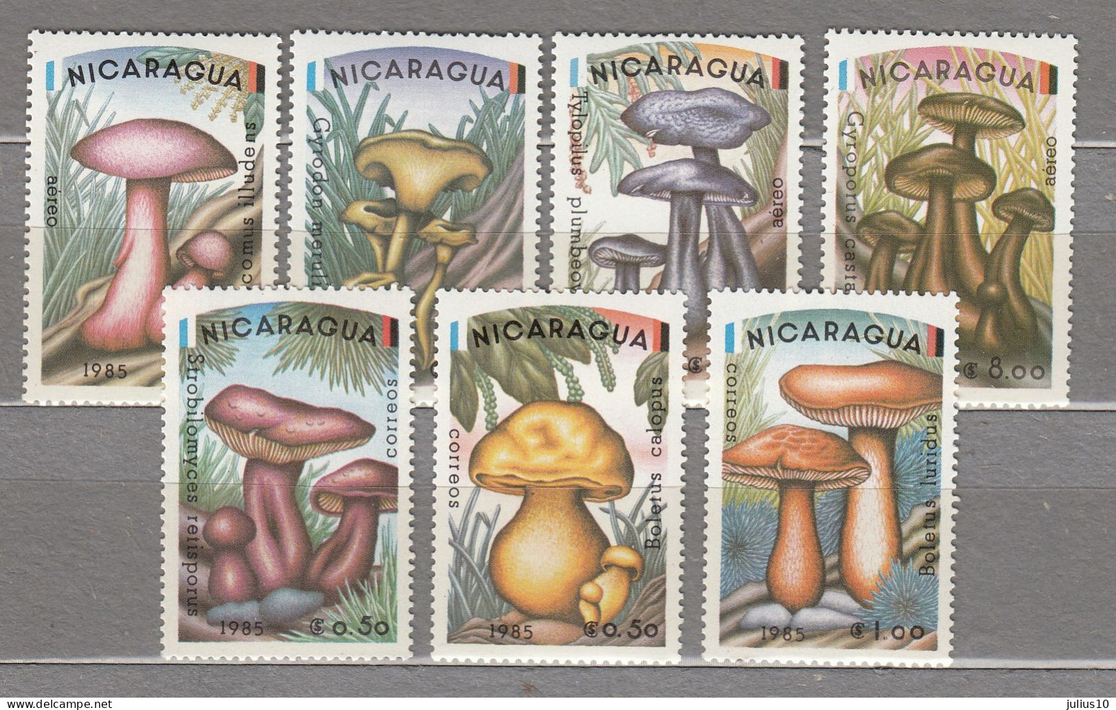 NICARAGUA 1985 Mushrooms Mi 2561-2567 MNH(**) #34079 - Nicaragua