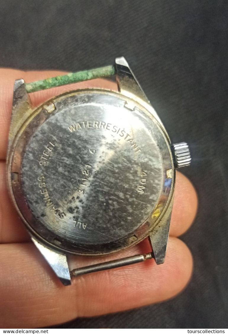 MONTRE MECANIQUE YEMA PARIS FRANCE Avec Dateur Incabloc 17 Rubis Antichoc 40 M Mouvement Qui Fonctionne - Diamètre 35 Mm - Antike Uhren