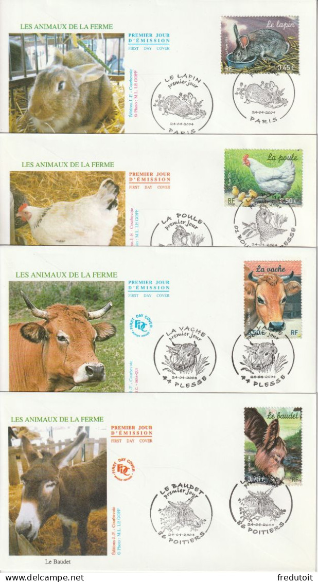 FDC - 2004 - Les Animaux De La Ferme - 2000-2009