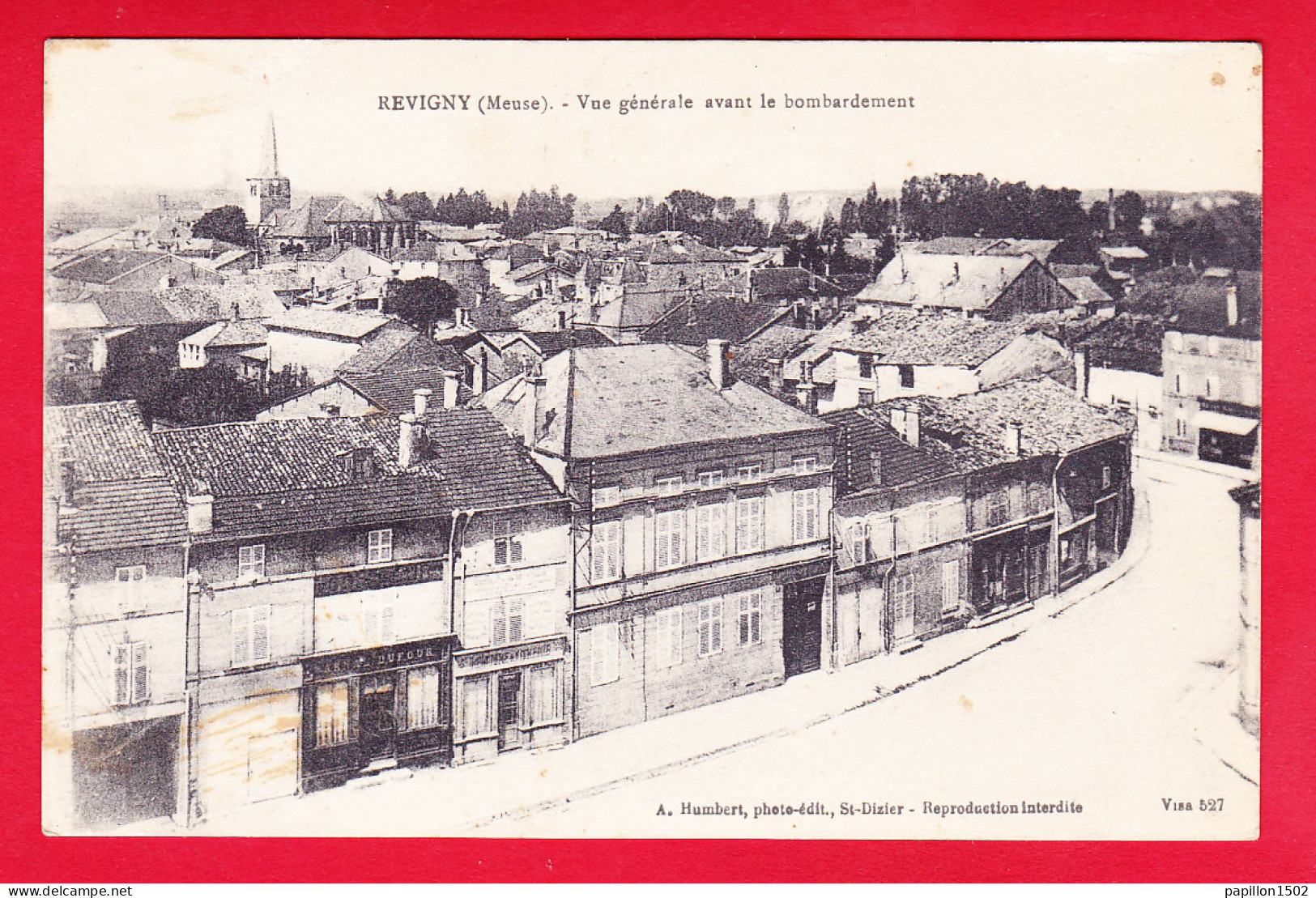 F-55-Revigny-04P81  Vue Générale Sur La Ville Avant Le Bombardement, Cpa BE - Revigny Sur Ornain