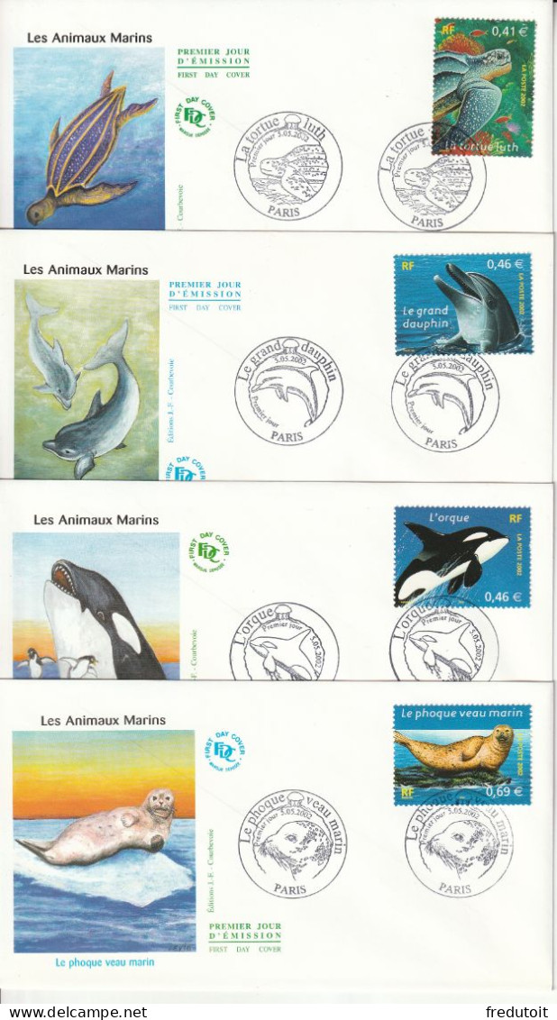 FDC - 2002 - Les Animaux Marins - 2000-2009