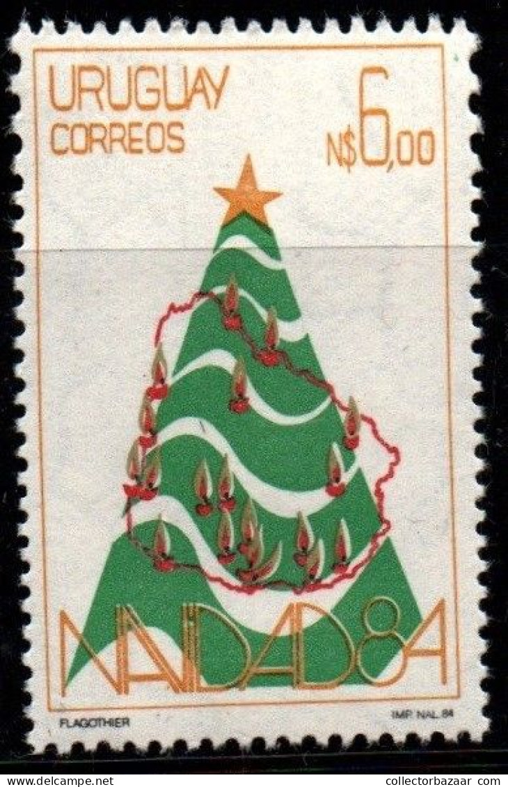 1984 Uruguay Christmas Tree And Decorations Celebration And Events #1169 ** MNH - Uruguay