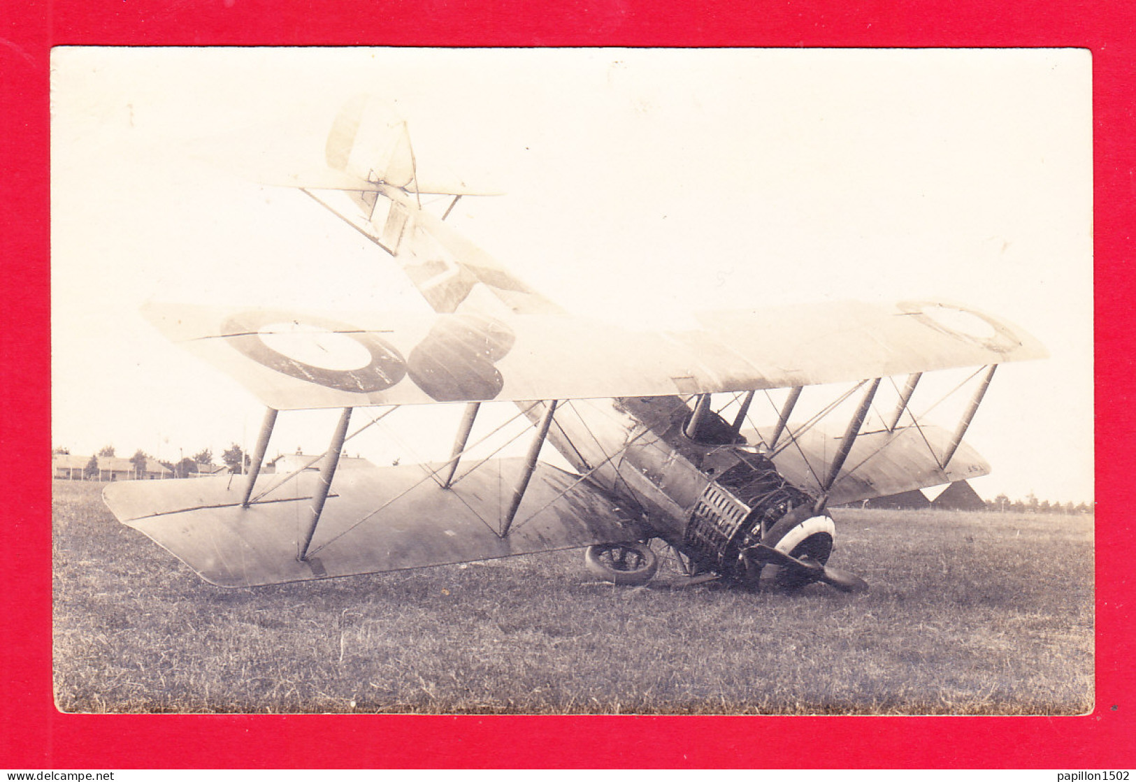 Aviation-622Ph115  Carte Photo, L'accident D'un Avion SALMSOM, BE - Incidenti