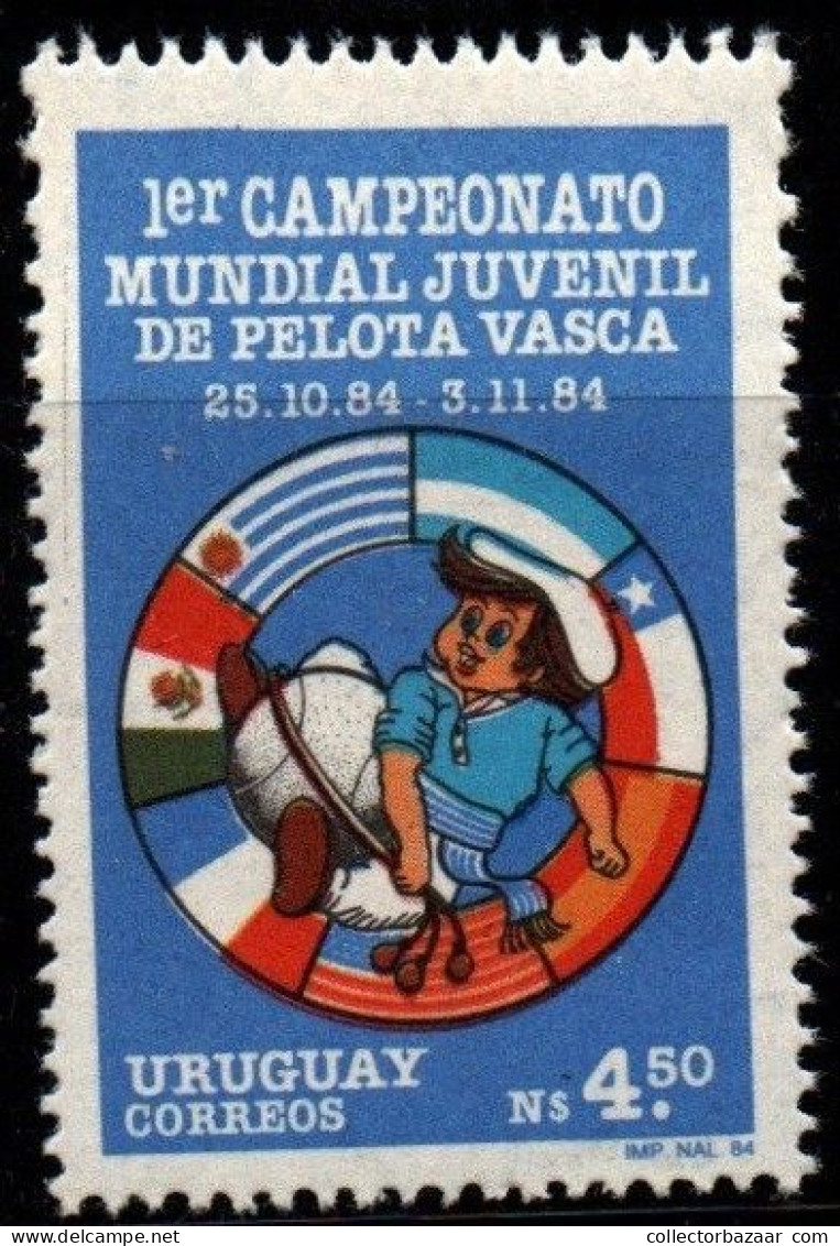 1985 Uruguay 1st Jr World Jai Alai Championships #1170 ** MNH - Uruguay
