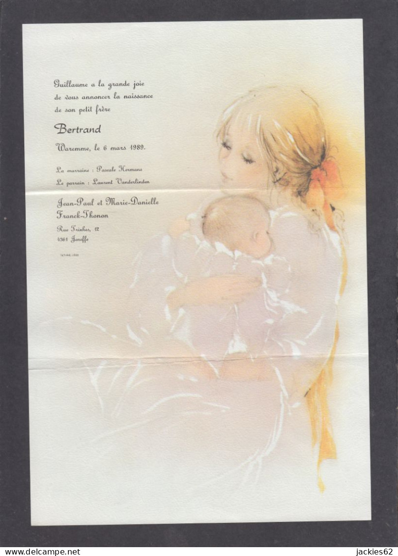 129969GF/ Naissance, Bertrand, Jeneffe, 6/3/1989 - Birth & Baptism