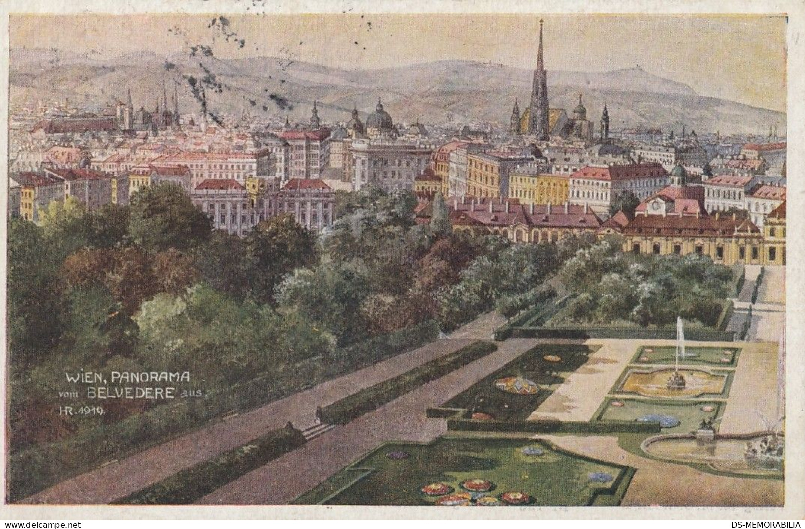 Wien - Panorama Vom Belvedere 1922 - Vienna Center