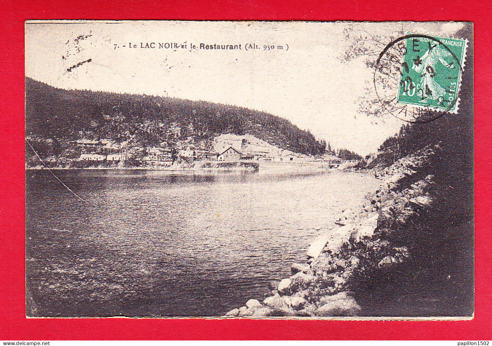 F-68-Orbey-01P213  Le Lac Noir Et Le Restaurant, Cpa  - Orbey