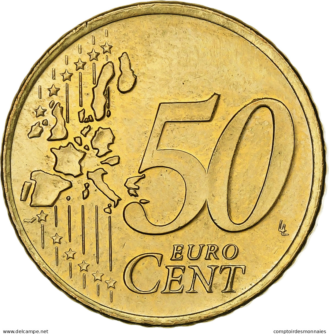 Pays-Bas, Beatrix, 50 Euro Cent, 2000, Utrecht, Laiton, SPL+, KM:239 - Netherlands
