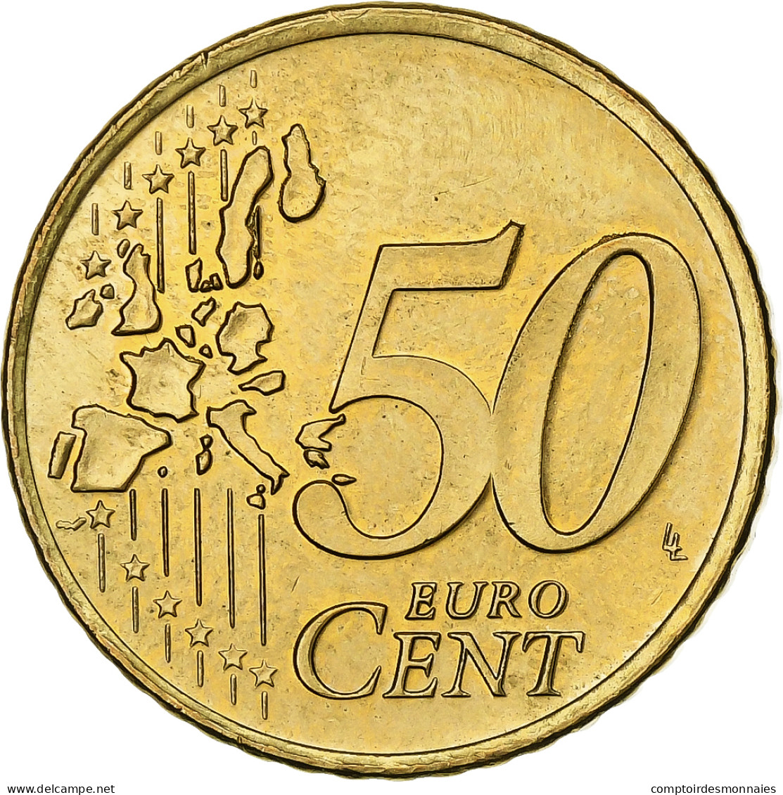 Pays-Bas, Beatrix, 50 Euro Cent, 2000, Utrecht, Laiton, SPL+, KM:239 - Paesi Bassi