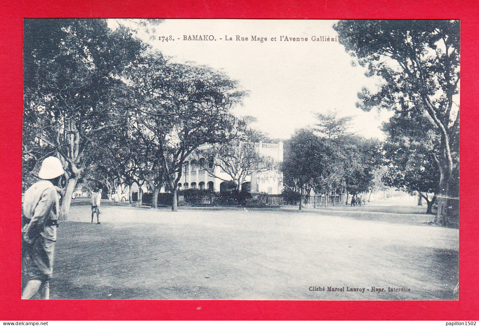 E-Mali-20A18  BAMAKO, La Rue Mage Et L'avenue Galliéni, Cpa BE - Mali